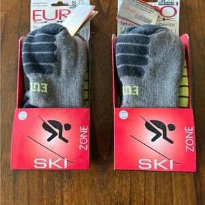 2 Pair - Ski Socks - Eurosock - Small (5 - 8)